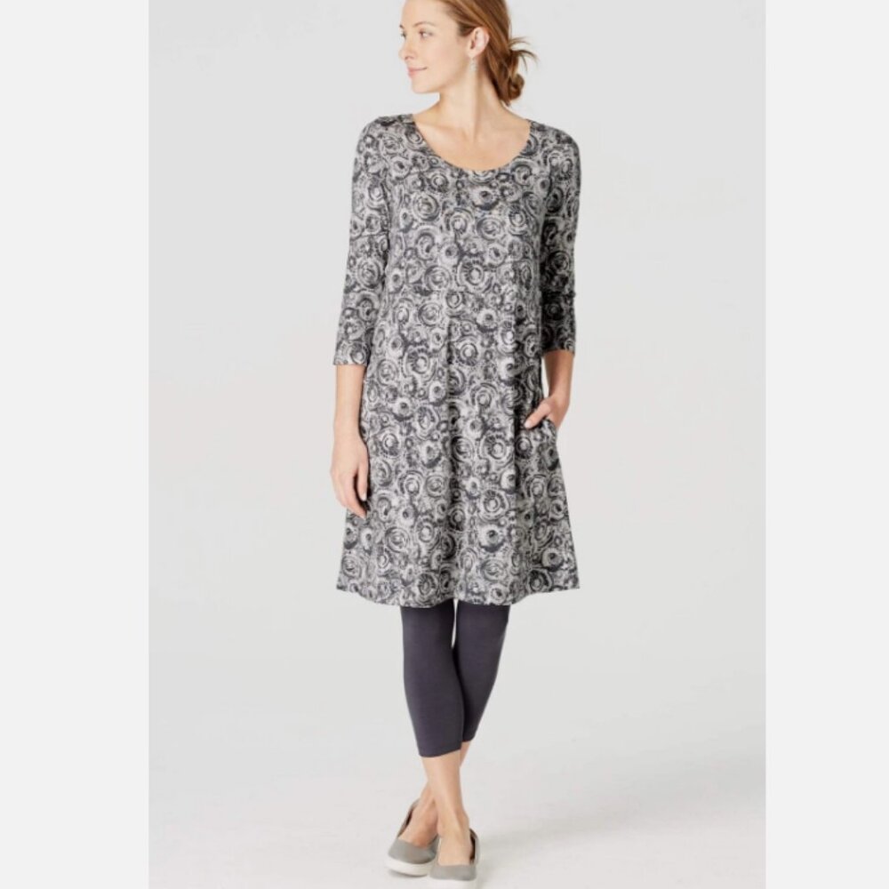 PureJill by J Jill‎ A-Line Shift Dress Women's Size Medium 3/4 Sleeve Very Comfy